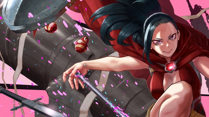 Momo Yaoyorozu from My Hero Academia in 4K