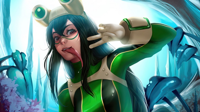 Tsuyu Asui from My Hero Academia 4K