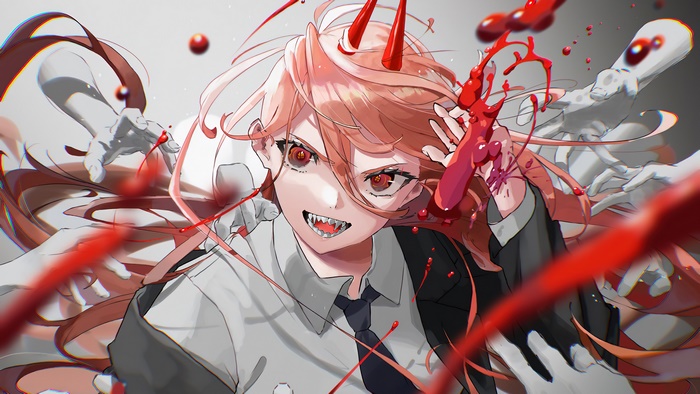 Power from Chainsaw Man in Intense Scene 4K