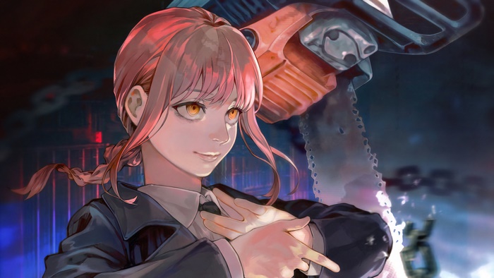 Makima from Chainsaw Man in Anime Art
