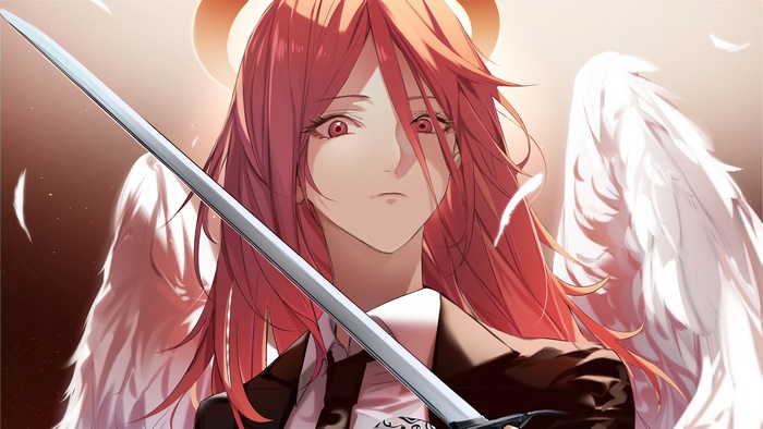 Angel from Chainsaw Man with Sword