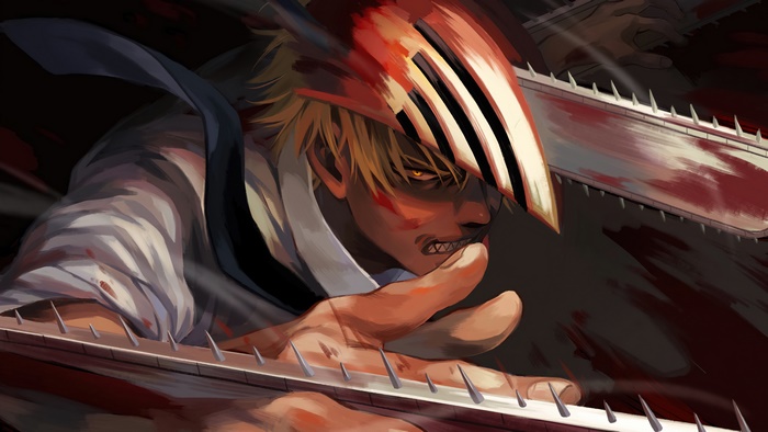 Denji from Chainsaw Man in Intense Action 4K
