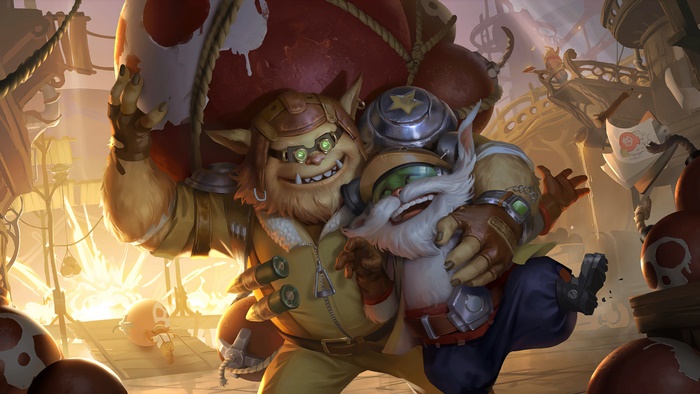 Tristana and Rumble from League of Legends