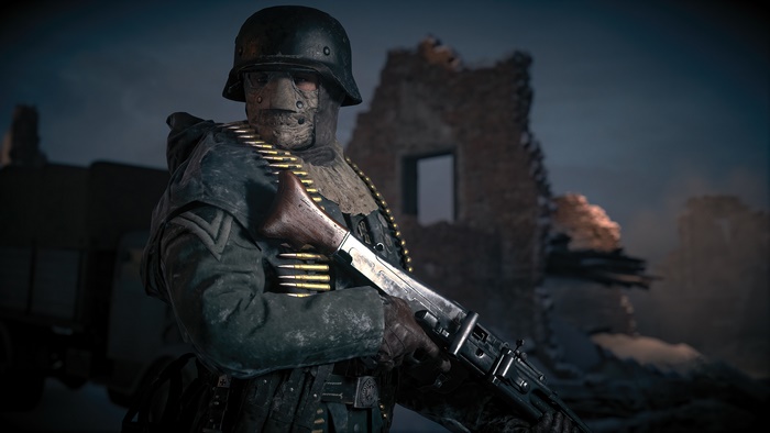 Soldier with machine gun in Call of Duty Vanguard 4K