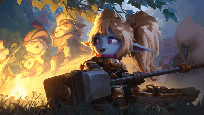 Poppy and friends from League of Legends