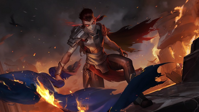 A Noxian Rebel from Legends of Runeterra in 4K