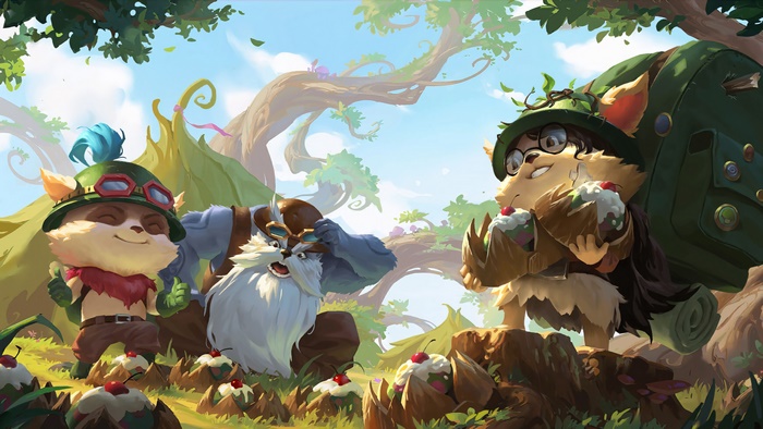 Bandle City characters from Legends of Runeterra 4K