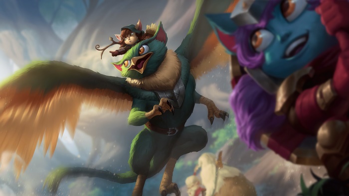 Tristana and Gnar from Legends of Runeterra 4K