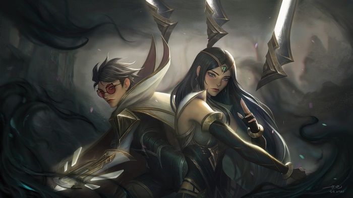 Irelia and Vayne from League of Legends