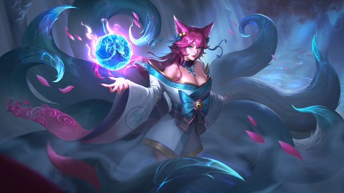 Ahri from League of Legends Spirit Blossom 4K
