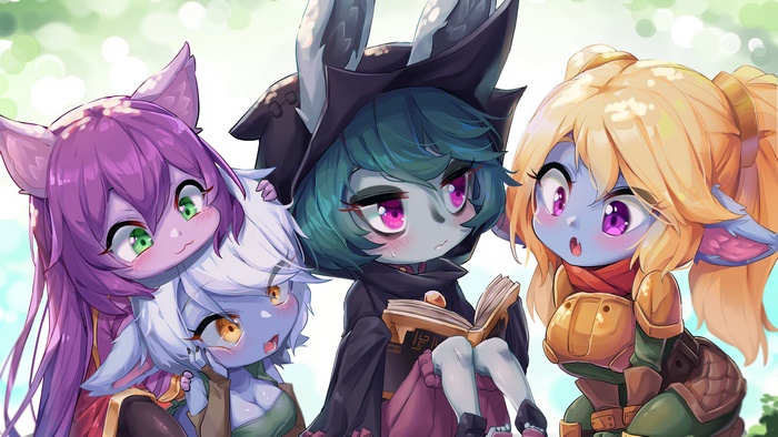 League of Legends Characters Vex Poppy Tristana and