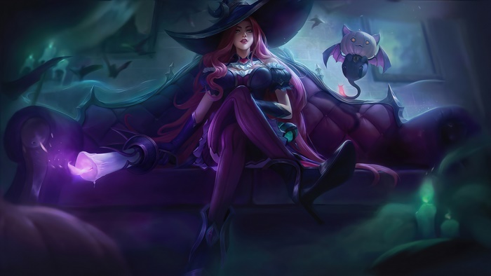 Miss Fortune from League of Legends Bewitching Skin Art 4K