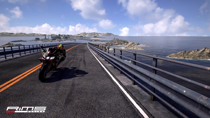 Rims Racing motorcycle on a bridge
