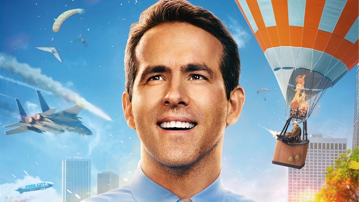 Free Guy 4K Poster with Ryan Reynolds