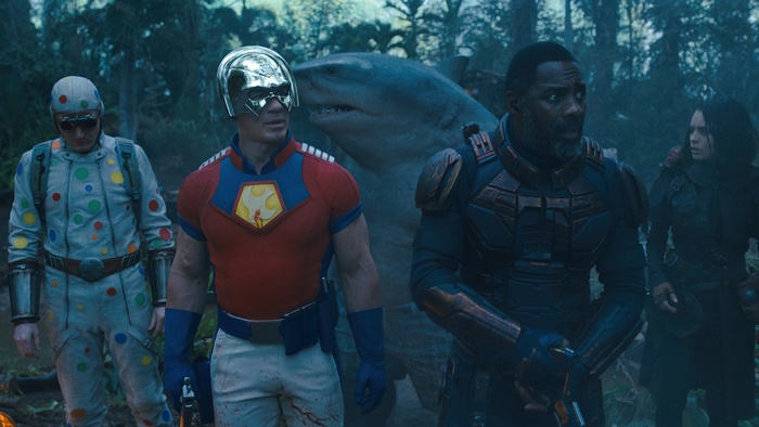 The Suicide Squad members in a forest