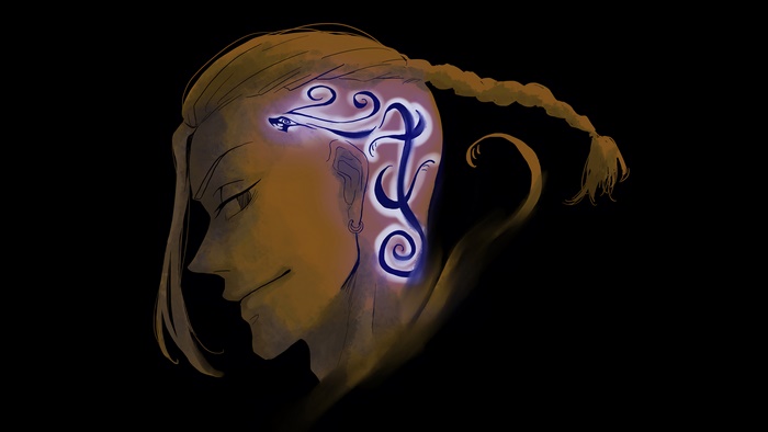 Ken Ryuguji from Tokyo Revengers with glowing tattoo