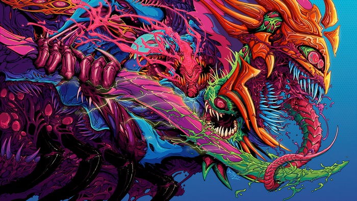 Abstract Digital Monster Art