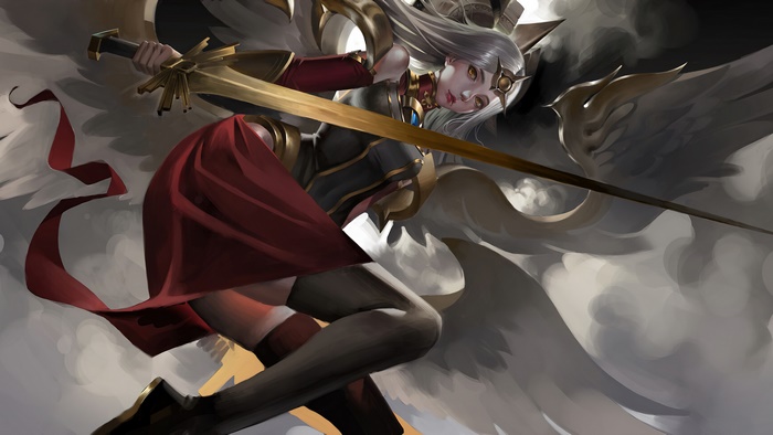 Fantasy Warrior Angel with Sword