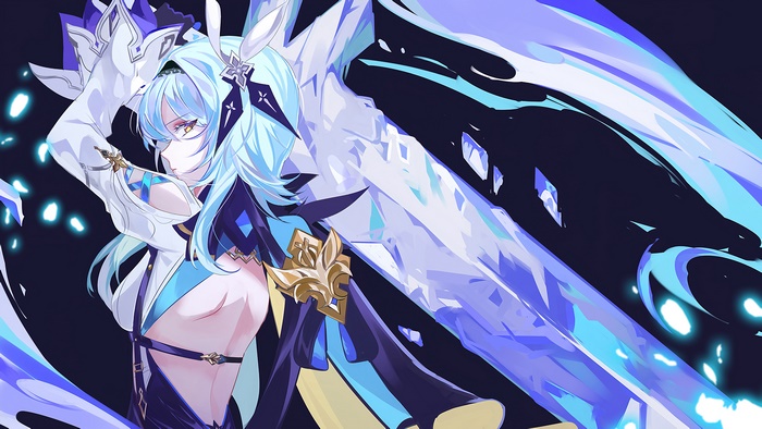 Eula from Genshin Impact 4K