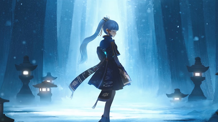 Ayaka from Genshin Impact in Art