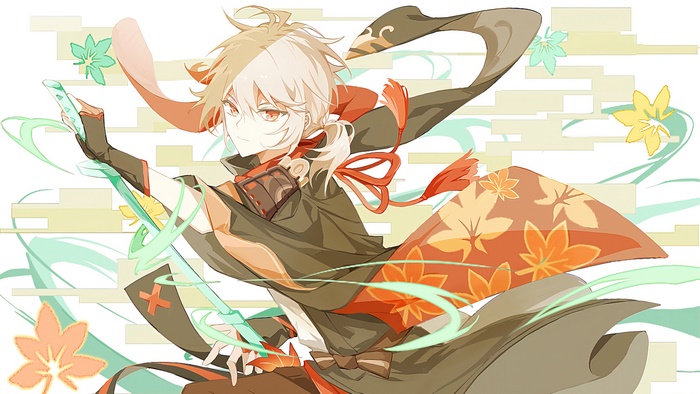 Kazuha from Genshin Impact 4K Art