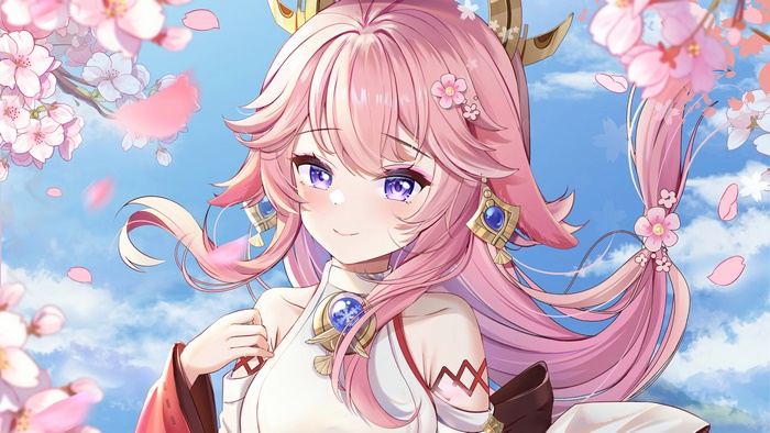 Yae Miko from Genshin Impact 4K Art