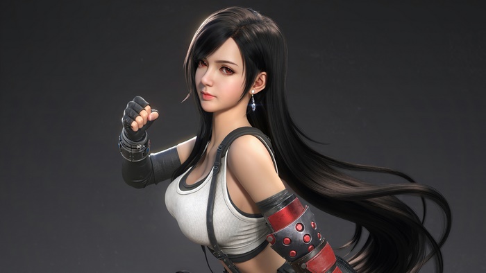 Tifa Lockhart from Final Fantasy VII Remake 4K