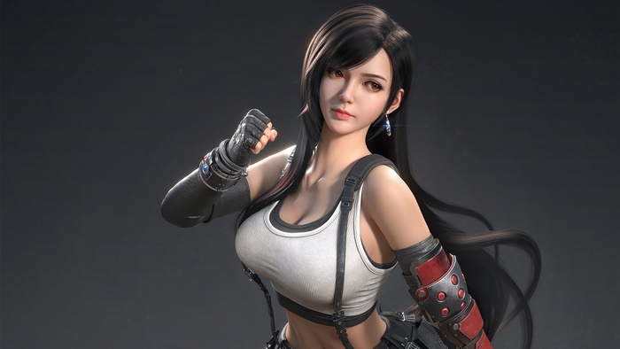 Tifa Lockhart from Final Fantasy VII Remake 4K