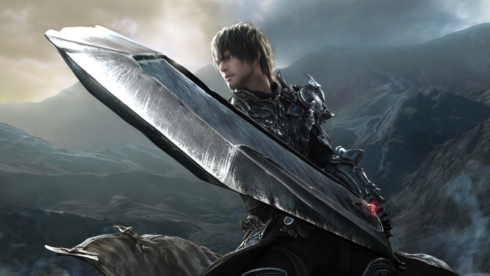 Hyur Warrior with Greatsword in Final Fantasy XIV 4K