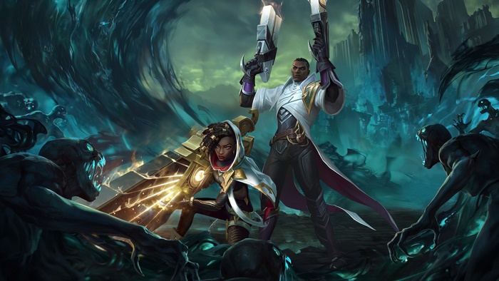 Senna and Lucian from League of Legends