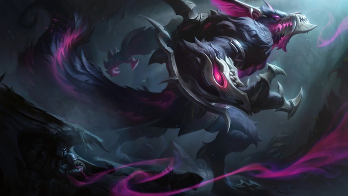 Warwick from League of Legends Coven Skin Splash Art 4K