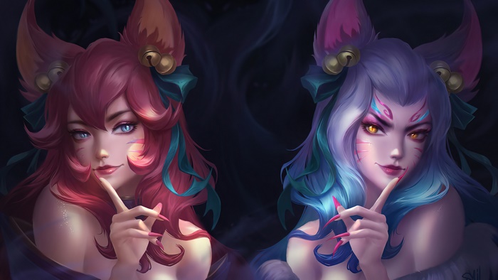 Ahri from League of Legends Spirit Blossom 4K