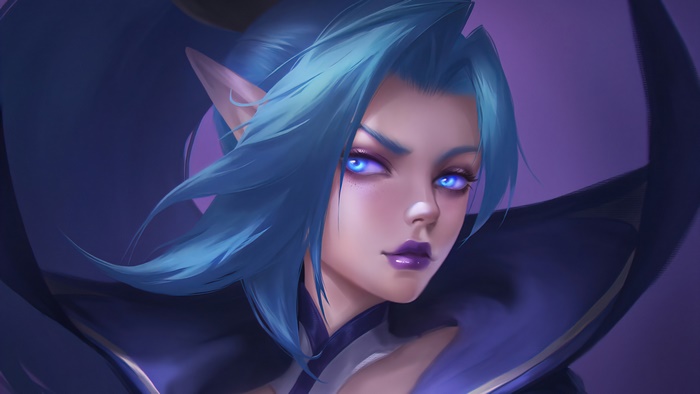 Vayne from League of Legends, Spirit Blossom art 4K