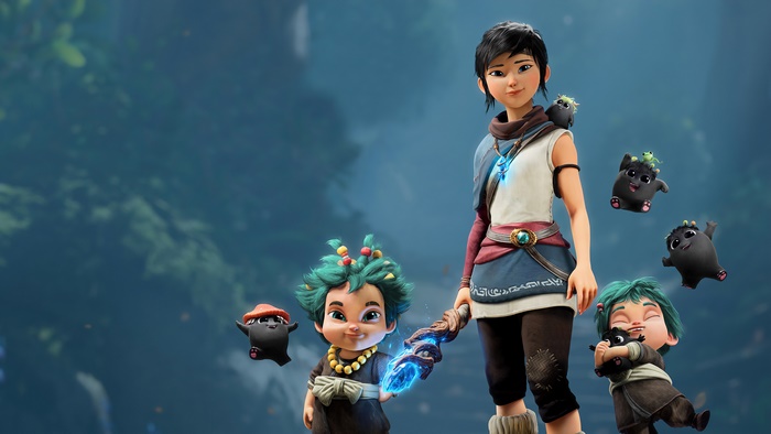 Kena and Rot from Kena: Bridge of Spirits 4K