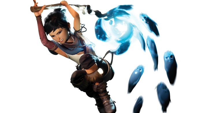 Kena from Kena: Bridge of Spirits casting a spell