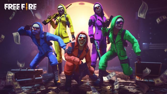 Free Fire Heist Game Characters 4K