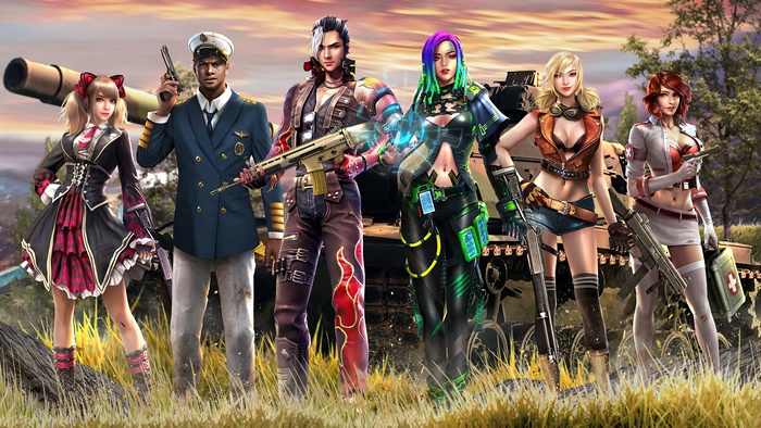 Characters from Garena Free Fire 4K