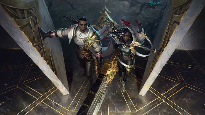 Senna and Lucian from League of Legends