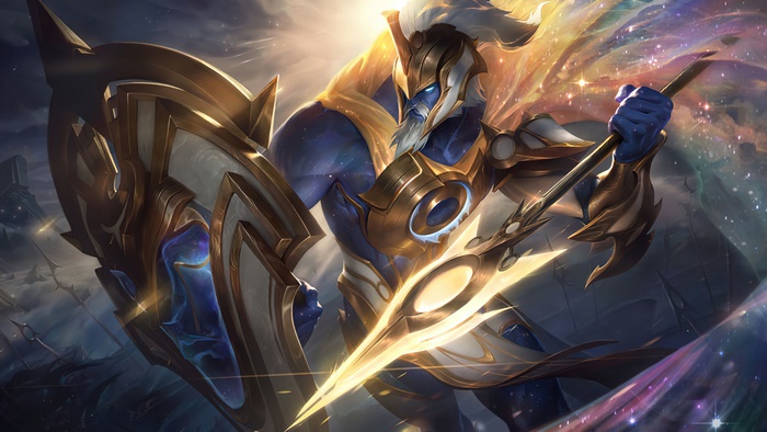 ascended, pantheon, prestige edition, splash art, lol, skin, league of ...