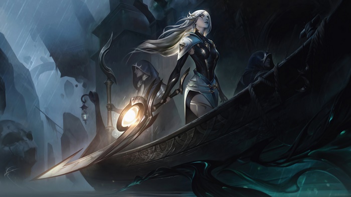 Diana from League of Legends Sentinel Skin Splash Art 4K