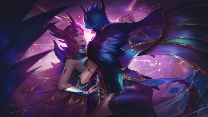 Star Guardian Xayah and Rakan from League of Legends 4K
