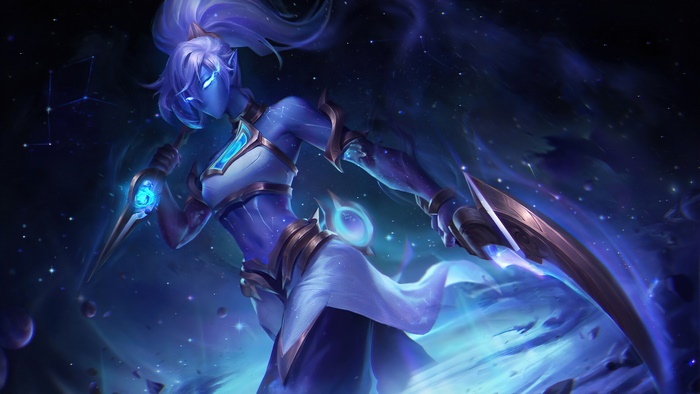 Akali from League of Legends Cosmic Skin 4K