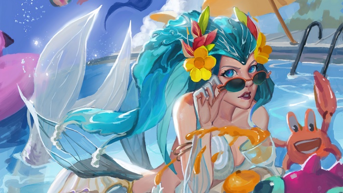 Nami from League of Legends Pool Party