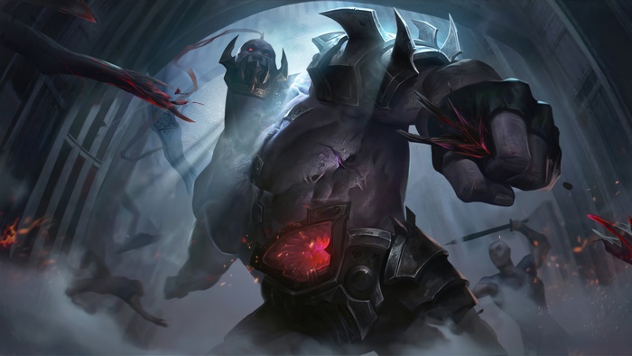 Sion from League of Legends in Dark Battle