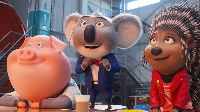 Rosita, Buster Moon, and Ash from Sing 2