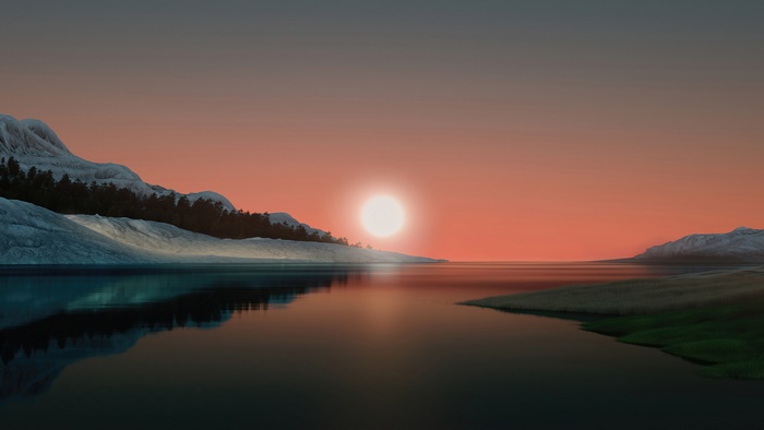 Windows 11 Microsoft Sunset Scenery 4K
