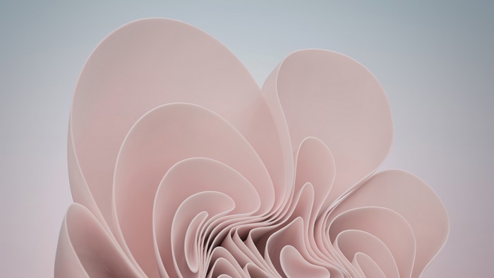 Windows 11 abstract pink and blue 4K