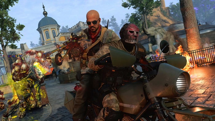 Call of Duty: Black Ops Cold War Zombies on Motorcycle