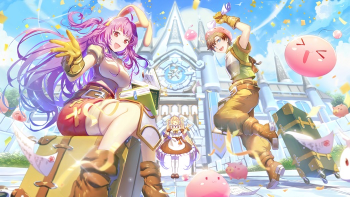 Ragnarok X: Next Generation characters with Poring