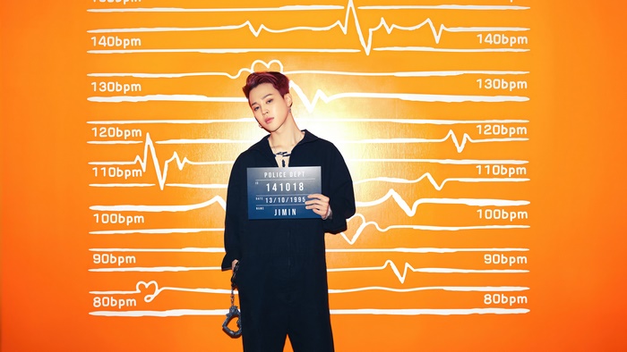 Jimin from BTS Mugshot 4K Image